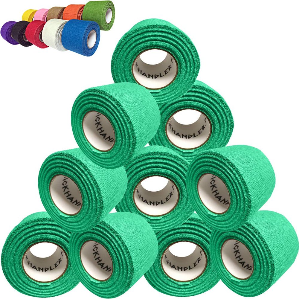 STICK HANDLER Professional Hockey Grip Tape Pro Pack (Dark Green|Ten Pack)