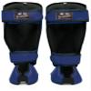 Fairtex SP7 Muay Thai Shin Guards for Men, Women, Kids | Shinguards Made with Syntek Leather & are Premium, Lightweight & Durable | Detachable shin & Foot Protector- Small, Blue view 2