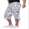 X RAY Men's Belted Long Cargo Shorts for Men, Below Knee Length Mens Cargo Shorts, 3/4 Pants (Big and Tall Shorts for Men) White CAMO 44 view 4