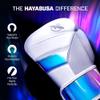 Hayabusa T3 Boxing Gloves for Men and Women Wrist and Knuckle Protection, Dual-X Hook and Loop Closure, Splinted Wrist Support, 5 Layer Foam Knuckle Padding - White/Iridescent, 12 oz view 2