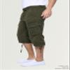 X RAY Men's Belted Long Cargo Shorts for Men, Below Knee Length Mens Cargo Shorts, 3/4 Pants (Big and Tall Shorts for Men) Olive 52 view 3