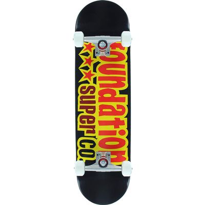 Foundation 3 Star Complete Skateboard -8.1 Black