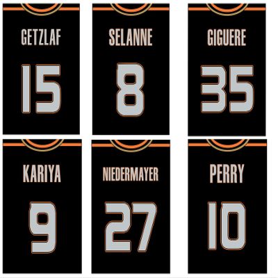 TnT Prints Anaheim Ducks Poster, Anaheim Ducks Wall Decor, Anaheim Ducks Prints, Hockey Poster, NHL Posters, Ducks Poster, Ducks Decor - Set of 6 (8x10) - Unframed