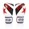 Fairtex BGV1 Muay Thai Boxing Training Sparring Gloves for Men, Women, Kids| Premium Quality, Light Weight & Shock Absorbent 10 oz Boxing Gloves -Nation White view 3