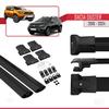 RE&AR Tuning Cross Bar Compatible for Dacia Duster 2018-2021 Roof Racks Car Top Luggage Carrier Rails Alu Black view 4