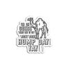 Hump Day Pun Camels Jokes Funny - Decorative Sticker Graphic view 1
