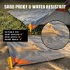 BROWNTREK Pocket Blanket (Water Resistant) - Ultralight Sand Proof Beach Mat for Hiking, Festivals, & Travel - Compact Ground Cover Fits 2-4 Adults (Stake Loops Included) view 4
