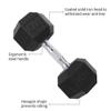 Saorzon Dumbbells Set of 2 Exercise Fitness Dumbbell for Home Gym Free Weights Hand Hex Dumb Bells Black 20LB view 2