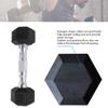 Saorzon Dumbbells Set of 2 Exercise Fitness Dumbbell for Home Gym Free Weights Hand Hex Dumb Bells Black 20LB view 3