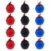 Zelerdo 12 Pack Rubber Pool Billiard Cue Chalk Holders with Cord, 3 Colors view 1