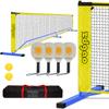 Zdgao Pickleball Set with Net - 22 FT Portable Outdoor Regulation Size, with 4 Paddles and 2 Balls for Driveway Backyard view 1