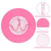 Baby Girl Sun Hat - Infant Wide Brim Beach Hat for Girls 0-6 Months - Pink Bucket Hat view 2