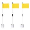 KINGTOP Golf Flagstick Mini, Putting Green Flag for Yard, 3 Feet Flagpole 2-Section Design, Golf Pin Flags Hole Cup Set, 4" Putting Cup, 3-Pack view 1