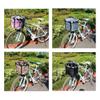 qiuqiu Removable Bicycle Handlebar Basket,Pet Cat Dog Carrier Bike Basket, Bike Front Hanging Handlebar Storage Saddle Bag-Brown view 4