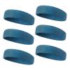 TOPTIE 6 Pieces Sweat Headbands Sport Cotton Terry Cloth Headbands-Dark Teal view 1