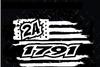 2A 2nd Amendment 1791 American Flag Sticker Gun Control Coexist Window PRO NRA Truck Decal view 1