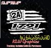 2A 2nd Amendment 1791 American Flag Sticker Gun Control Coexist Window PRO NRA Truck Decal view 3