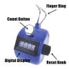 TopTie 2 PCS Clicker Counters, Plastic Mechanical Number Pitch Counters, 4-Digit Tally Counters for Sports Events - Pink view 2