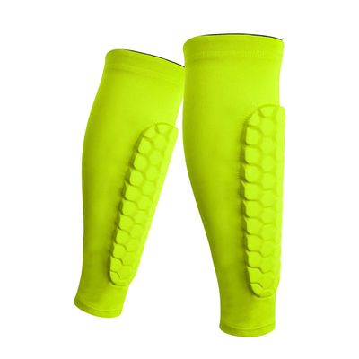 ESGTON Soccer Shin Guards for Youth Adult, Protective Gear Shin Brace Support for Football Basketball Volleyball Soccer Baseball-Green