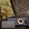 Unigear Hexagon Hammock Rain Fly,15x14FT/12x10FT Multifunctional Waterproof Camping Tarp,Lightweight and Compact Tent Tarp for Backpacking, Hiking, Traveling (Brown, 15 x 14 ft) view 4
