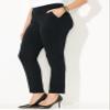 Catherines Women's Plus Size Anywear Classic Pant - 1X, Black view 3