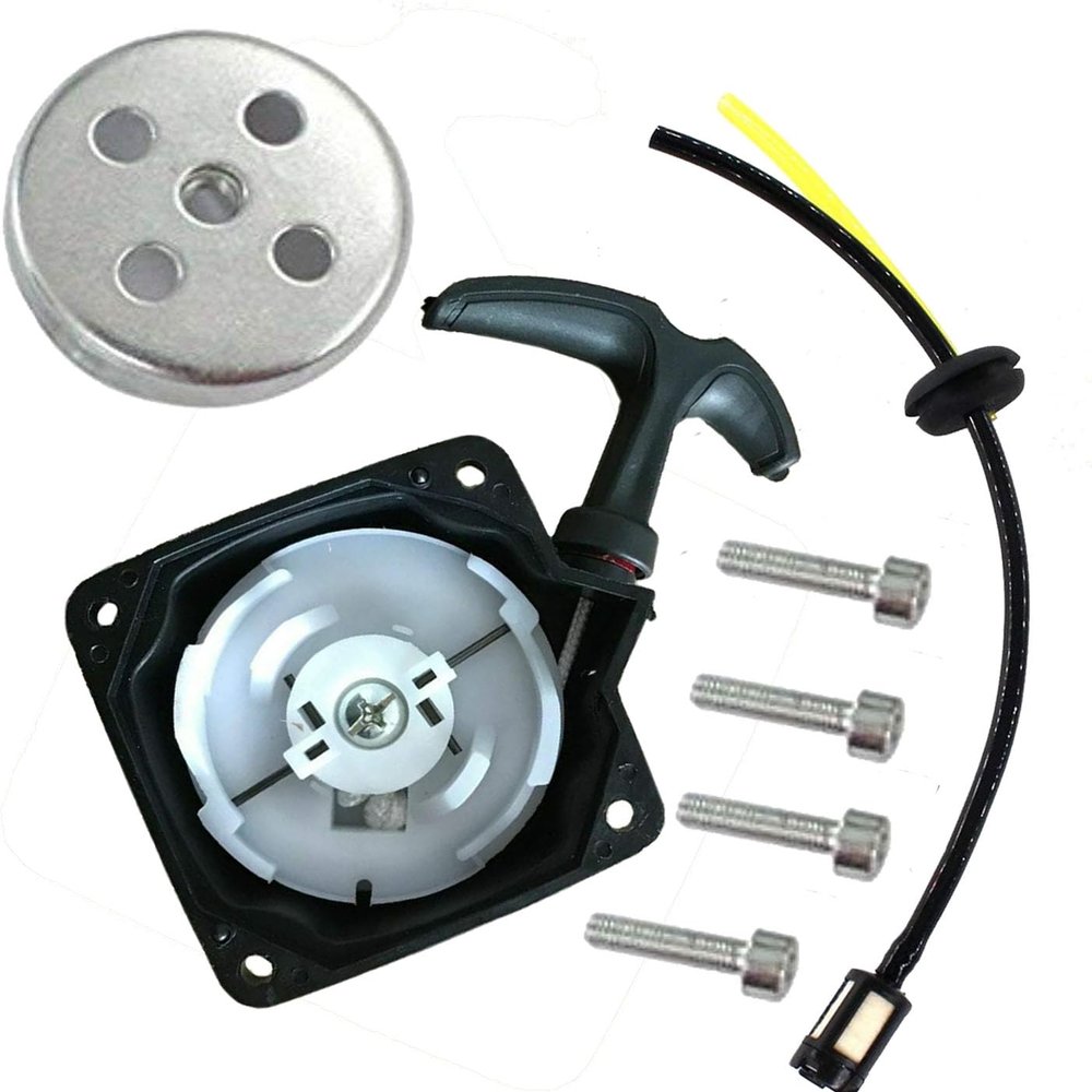 Shnile Recoil Pull Starter Assembly Compatible with Jiffy 4057-S 4057 STX Pro II Model 34 Model 30XT SD60i Model 60 Jiffy Feldmann Ice Fishing Auger Drill
