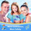 MoKo Swim Arm Band for Kids 20-30-40-50lbs, Toddler Swim Vest Cute Cartoon Swimming Wings Pool Floats Sleeve Children Water Sports Learning Swim Training Equipment, Blue view 2