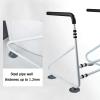 Toilet Seat Aid for Limited Mobility, Bathroom Handrail Toileting Rails with Safety Handles for Elderly, Handicapped, Or Disabled Punch-Free ALGFree view 4