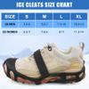 Crampons Ice Cleats Snow Traction Cleats for Shoes and Boots Walk Traction Cleats Ice Grippers Anti-Slip 28 Steel Shoe Spikes for Snow and Ice Stretch Rubber Footwear M view 2