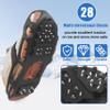 Crampons Ice Cleats Snow Traction Cleats for Shoes and Boots Walk Traction Cleats Ice Grippers Anti-Slip 28 Steel Shoe Spikes for Snow and Ice Stretch Rubber Footwear M view 3