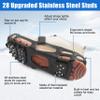 Crampons Ice Cleats Snow Traction Cleats for Shoes and Boots Walk Traction Cleats Ice Grippers Anti-Slip 28 Steel Shoe Spikes for Snow and Ice Stretch Rubber Footwear M view 4
