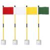 KINGTOP Golf Flagstick Mini, Putting Green Flag for Yard, 3 Feet Flagpole 2-Section Design, Golf Pin Flags Hole Cup Set, 4" Putting Cup, 4-Pack view 1