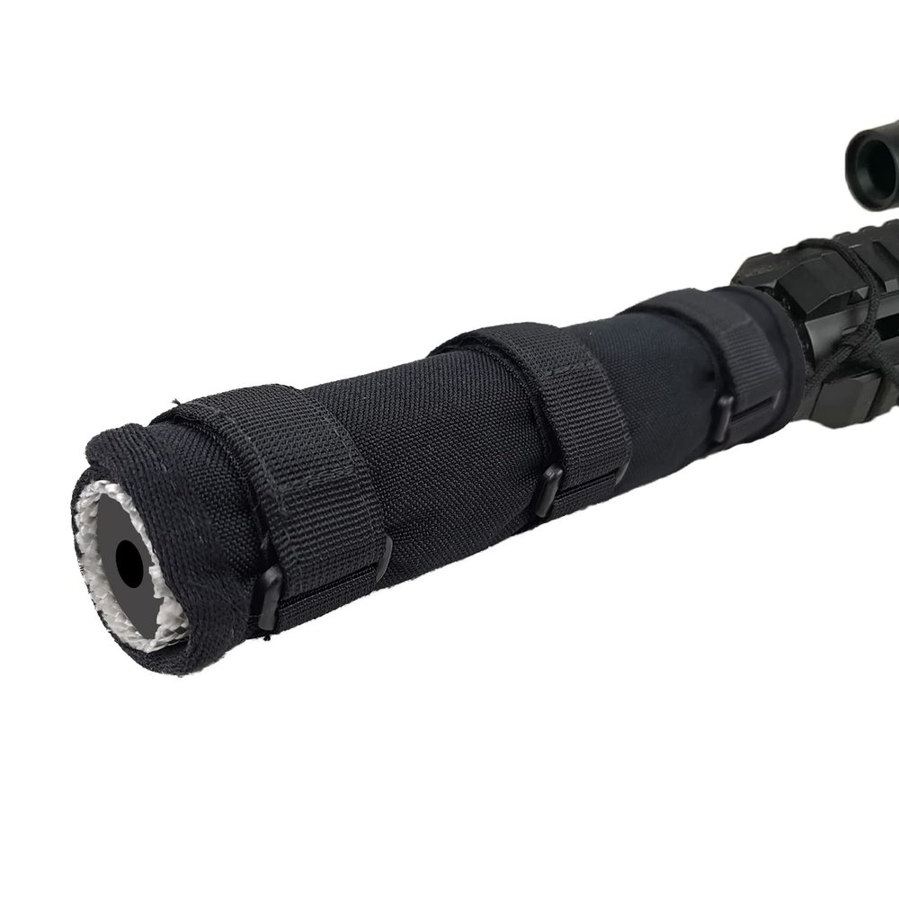 Buraku Suppressor Cover (5/7/7.5/8/9 inch) with Burnproof Microfiber Sleeve Heat Resistant Suppressor Wrap (7.5 inch)