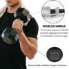 Dumbbells Set of 2 Hex Rubber Encased Dumbbells, Weights Dumbbells Set with Metal Handle for Exercise and Fitness (15 lb, Pair) view 3