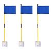 KINGTOP Golf Flagstick Mini, Putting Green Flag for Yard, 3 Feet Flagpole 2-Section Design, Golf Pin Flags Hole Cup Set, 4" Putting Cup, 3-Pack view 1