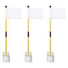 KINGTOP Golf Flagstick Mini, Putting Green Flag for Yard, 3 Feet Flagpole 2-Section Design, Golf Pin Flags Hole Cup Set, 4" Putting Cup, 3-Pack view 1