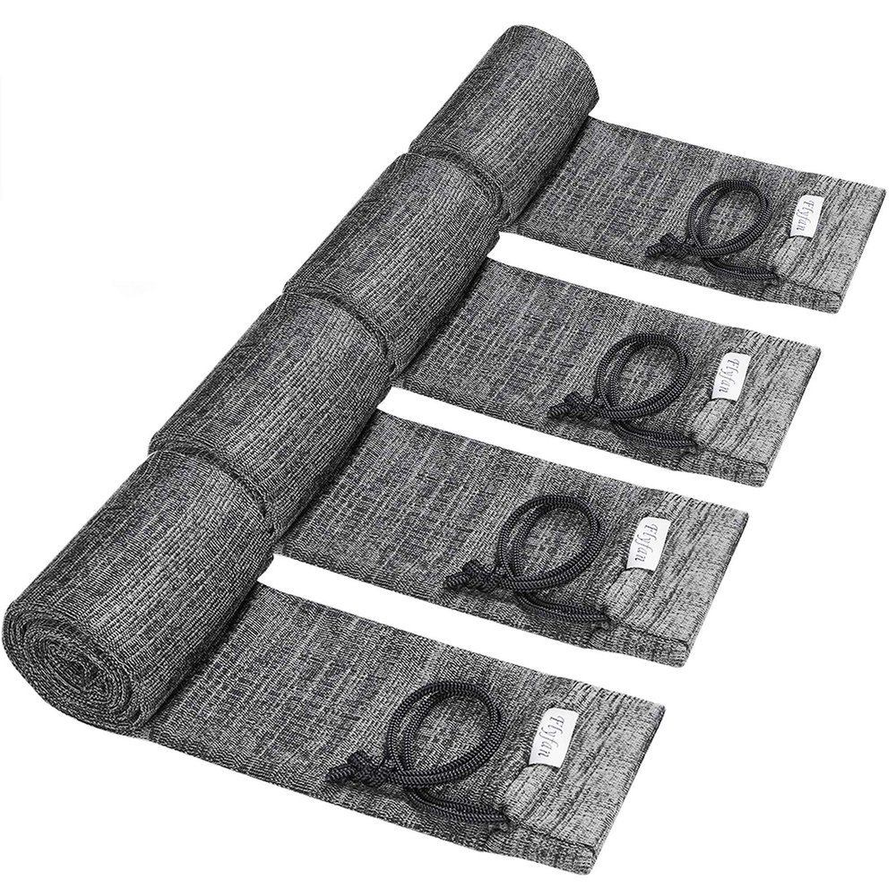Flyfan Gun Sock 4 Pcs Silicone-Treated Knit 52 x 4.5 Inches Gun Socks for Rifles and Shotguns, Elastic Design Hunting and Shooting Holder Socks for Rifles, Perfect for Father's Day Gift