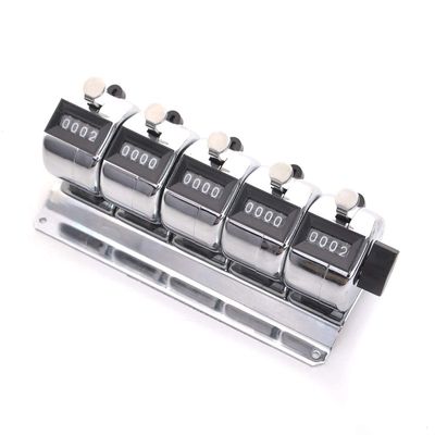 TopTie 5-Unit Desktop Tally Counter, Counter Clicker with Base, for Event, People, Inventory