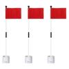 KINGTOP Golf Flagstick Mini, Putting Green Flag for Yard, 3 Feet Flagpole 2-Section Design, Golf Pin Flags Hole Cup Set, 4" Putting Cup, 3-Pack view 1