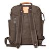 GOOTIUM Canvas Backpack for Women Vintage Style Zipper Bag Men's Casual Daypack Cloth Outdoor Travel Rucksack, Umber view 3