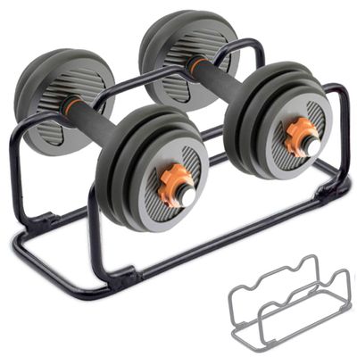 GFertre 2 IN 1 Dumbbell Rack/Barbell Rack Holder, Solid Steel Make Strength training Dumbbell Rack,660LB Capacity, Universal Dumbbell Storage Stand/Storage Racks,Stand Weight Lifting Dumbbell