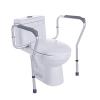 Toilet Safety Frame, Adjustable Toilet Rail Grab Bar, Lightweight Non-Slip Aluminium Toilet Frame for Assist Elderly Seat Support Bath ALGFree (Color : Gray) view 1