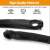 170mm Crank Arm, Aluminum Alloy Left Crank Arm for BMX Road, Compatible for 590 610 SLX Crankset(Black) view 2