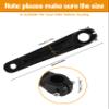170mm Crank Arm, Aluminum Alloy Left Crank Arm for BMX Road, Compatible for 590 610 SLX Crankset(Black) view 4