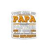Funny Grandpa Papa Partner in Crime - Decorative Sticker Graphic view 1