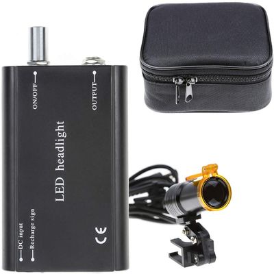 BoNew 5W Head Lamp with Filter Clip-on Type for All Loupes+Cloth Case (Black)