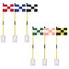 KINGTOP Golf Flagstick Mini, Putting Green Flag for Yard, 3 Feet Flagpole 2-Section Design, Golf Pin Flags Hole Cup Set, 6" Putting Cup, 6-Pack view 1