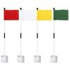 KINGTOP Golf Flagstick Mini, Putting Green Flag for Yard, 3 Feet Flagpole 2-Section Design, Golf Pin Flags Hole Cup Set, 4" Putting Cup, 4-Pack view 1