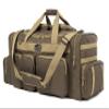 K-Cliffs Tactical Range Duffel Heavy Duty Large Gear Duffle Durable Quality Travel Sports Gym Equipment Bag Military Molle with Lockable Zippers with US Flag Patch 33 Inch Khaki view 1