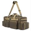 K-Cliffs Tactical Range Duffel Heavy Duty Large Gear Duffle Durable Quality Travel Sports Gym Equipment Bag Military Molle with Lockable Zippers with US Flag Patch 33 Inch Khaki view 2